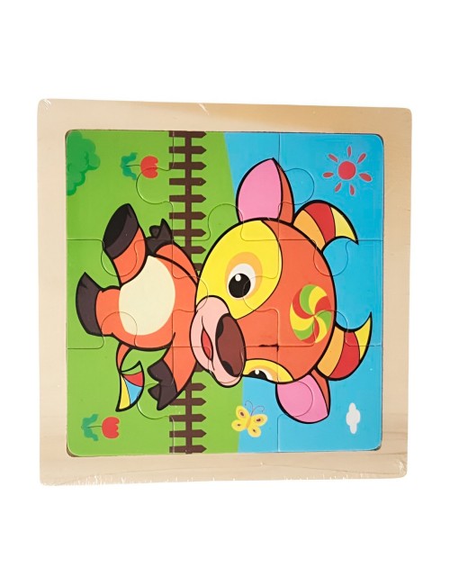 Rompecabezas Interactivo 3d Juego Didactico Personaje Color