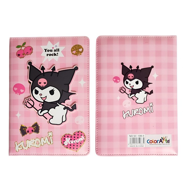 Agenda Kuromi Diario Multicolor Portable Niñas