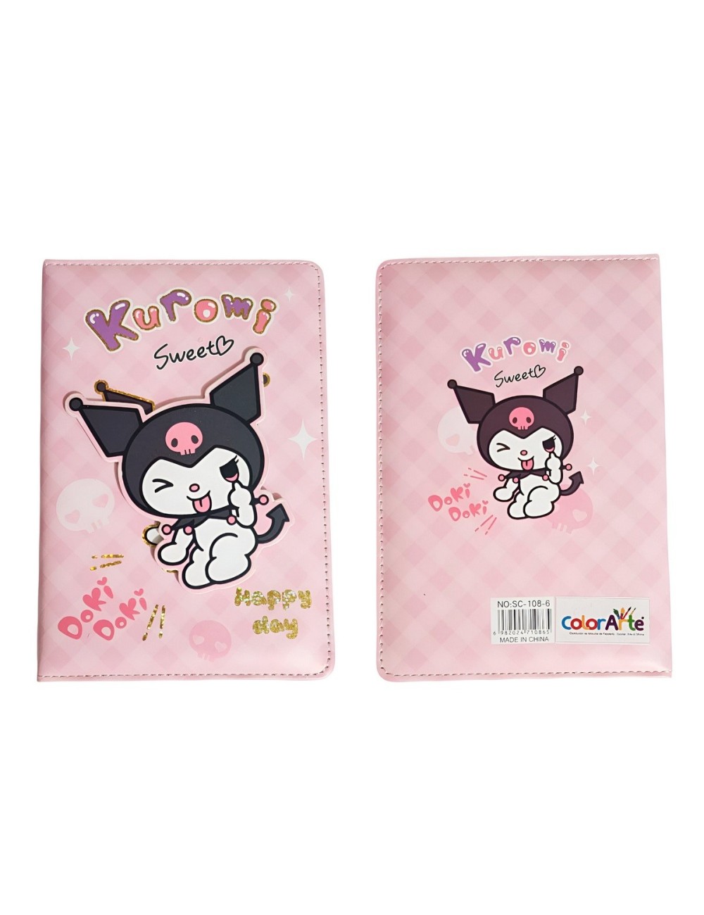 Agenda Kuromi Diario Multicolor Portable Niñas