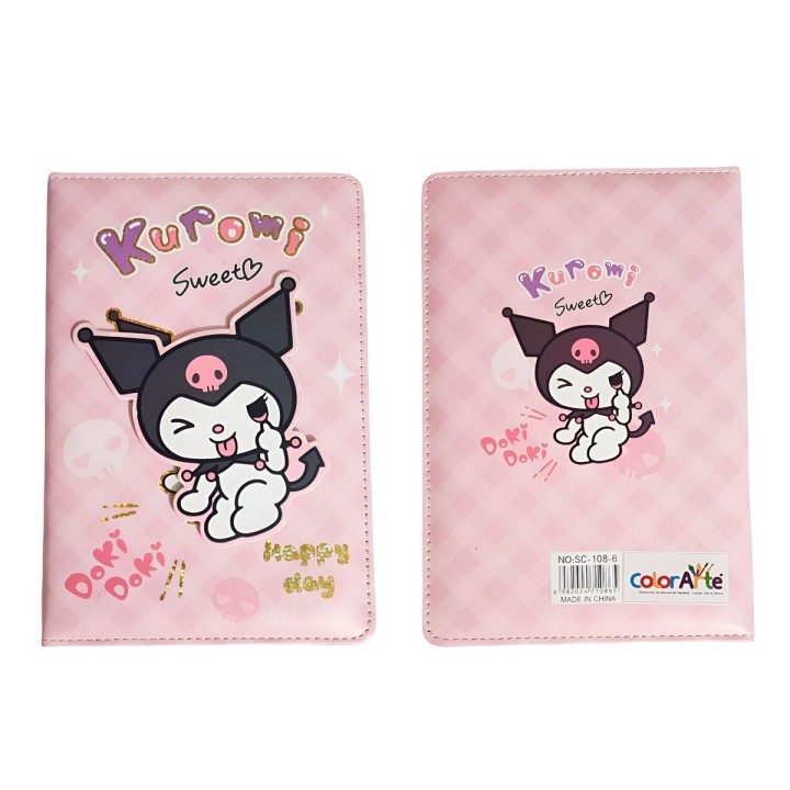 Agenda Kuromi Diario Multicolor Portable Niñas
