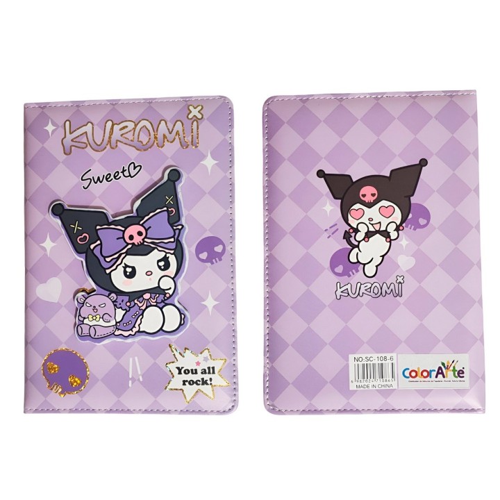 Agenda Kuromi Diario Multicolor Portable Niñas