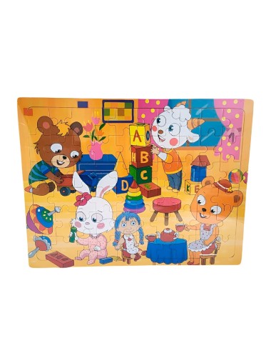 Rompecabezas Madera Figuras Colores Desarrollo Motriz Niños