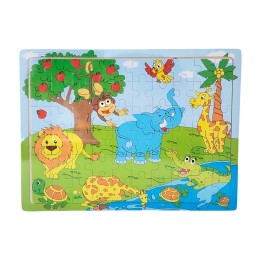 Rompecabezas Madera Figuras Colores Desarrollo Motriz Niños