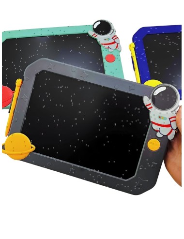 Tablero Mágico Astronauta Lcd Colores Tabla Dibujo + Lapiz