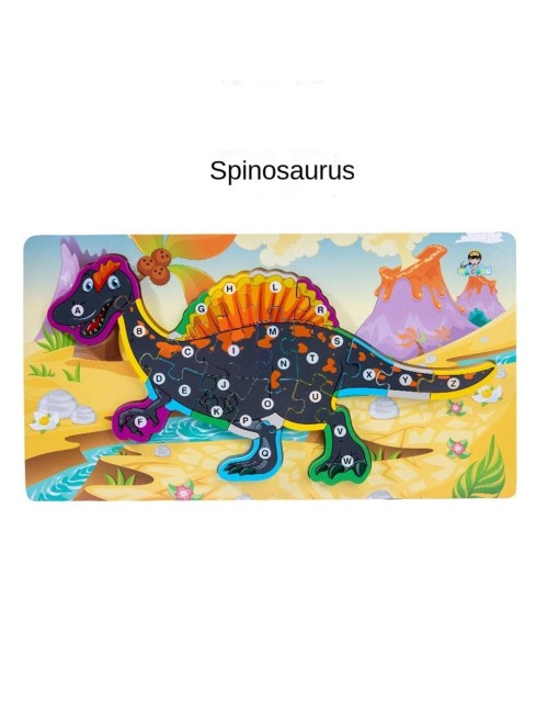 Rompecabezas Dinosaurio Aprendizaje Abecedario Didactico