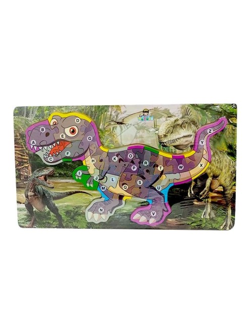 Rompecabezas Dinosaurio Aprendizaje Abecedario Didactico