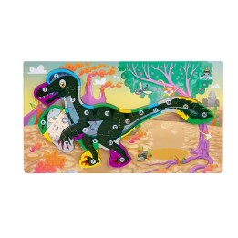 Rompecabezas Dinosaurio Aprendizaje Abecedario Didactico