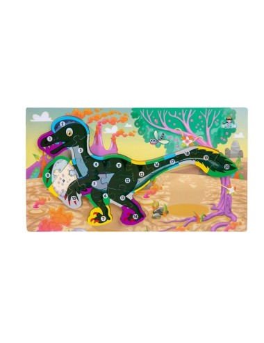 Rompecabezas Dinosaurio Aprendizaje Abecedario Didactico