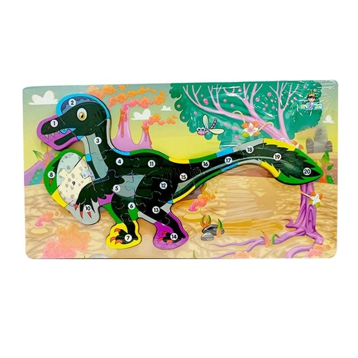 Rompecabezas Dinosaurio Aprendizaje Abecedario Didactico