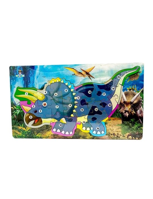 Rompecabezas Dinosaurio Aprendizaje Abecedario Didactico