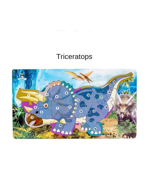 Rompecabezas Dinosaurio Aprendizaje Abecedario Didactico