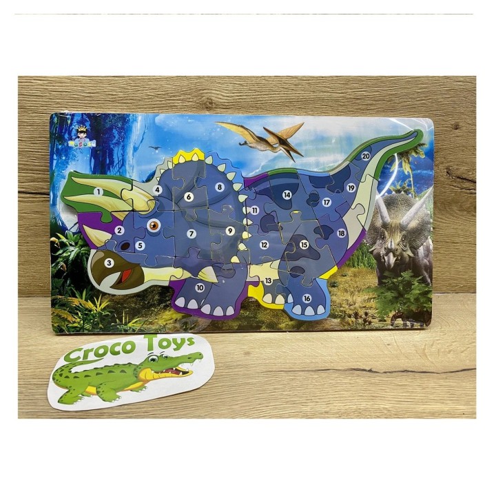 Rompecabezas Dinosaurio Aprendizaje Abecedario Didactico