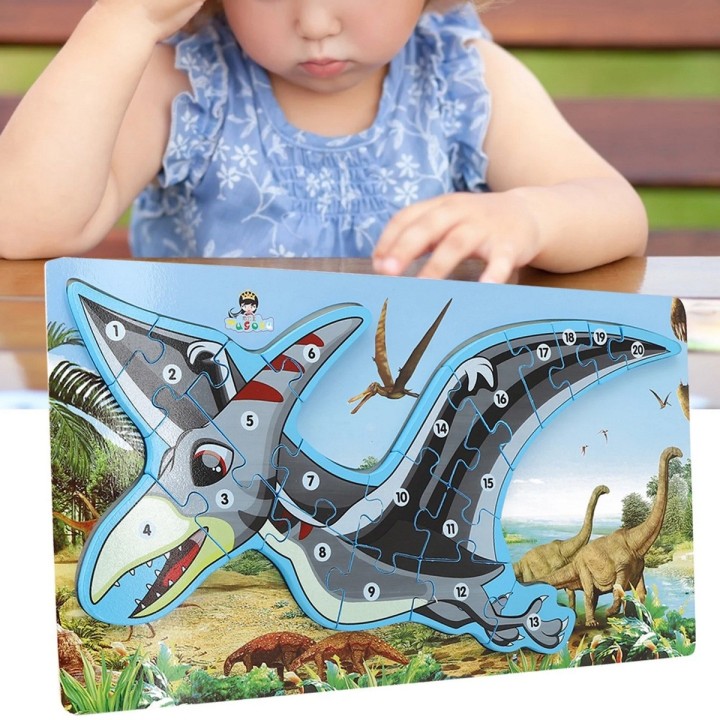 Rompecabezas Dinosaurio Aprendizaje Abecedario Didactico