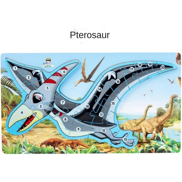 Rompecabezas Dinosaurio Aprendizaje Abecedario Didactico