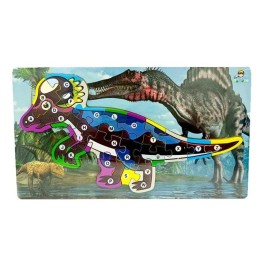Rompecabezas Dinosaurio Aprendizaje Abecedario Didactico
