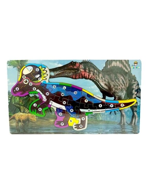 Rompecabezas Dinosaurio Aprendizaje Abecedario Didactico