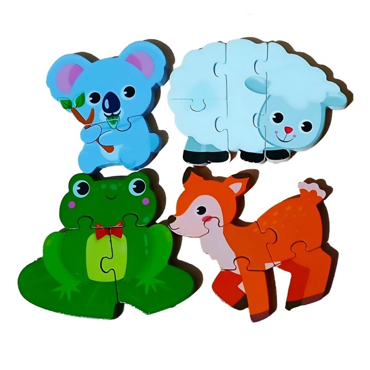 Juego De Mesa Rompecabeza Puzzle Figura Con Letra Multicolor