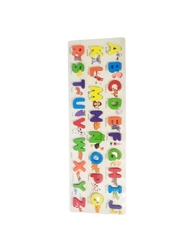 Juego De Encastre En Madera Interactivo Abecedario Niños