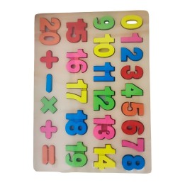 Juego Encastre Numeros Didactico Aprendizaje Motriz