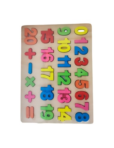Juego Encastre Numeros Didactico Aprendizaje Motriz