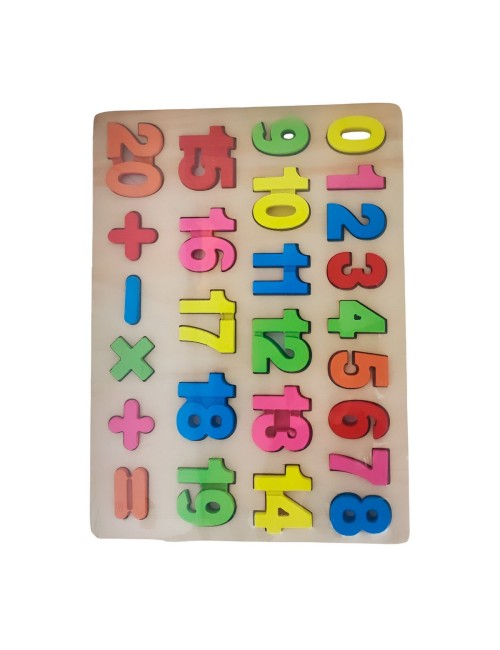 Juego Encastre Numeros Didactico Aprendizaje Motriz