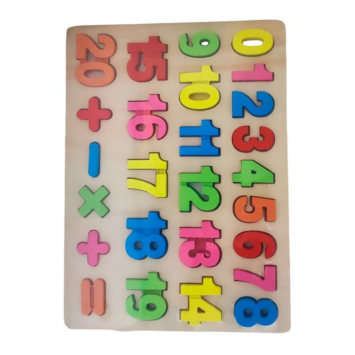 Juego Encastre Numeros Didactico Aprendizaje Motriz