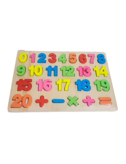 Juego Encastre Numeros Didactico Aprendizaje Motriz