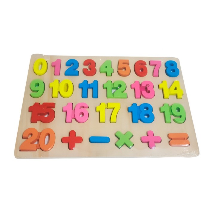 Juego Encastre Numeros Didactico Aprendizaje Motriz