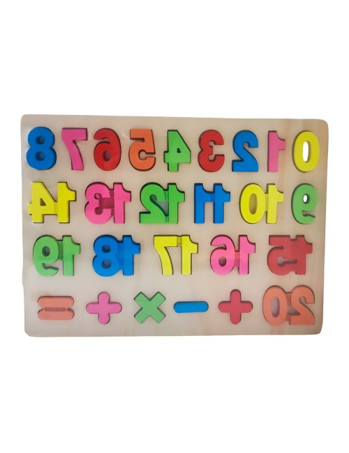 Juego Encastre Numeros Didactico Aprendizaje Motriz