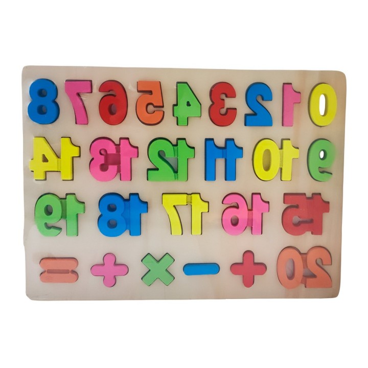 Juego Encastre Numeros Didactico Aprendizaje Motriz