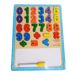 Juego De Encastre En Madera Interactivo Numeros Tablero
