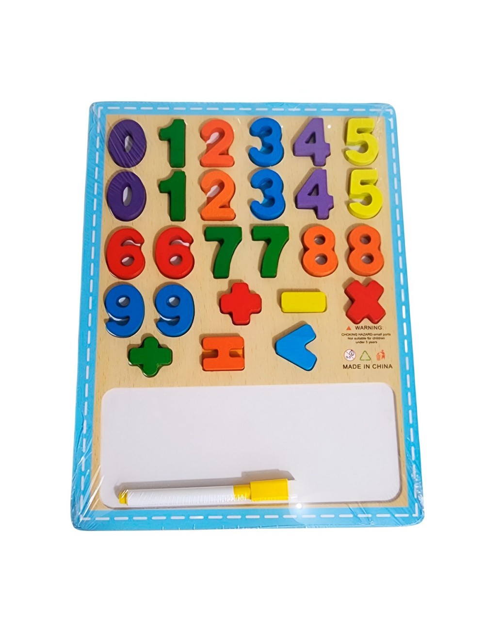 Juego De Encastre En Madera Interactivo Numeros Tablero
