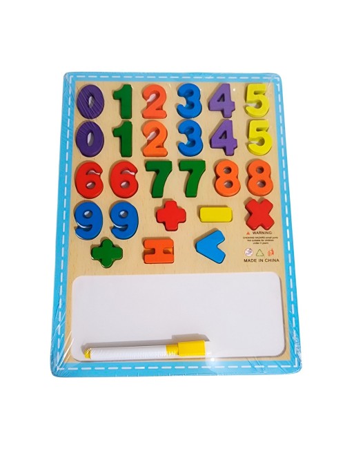 Juego De Encastre En Madera Interactivo Numeros Tablero