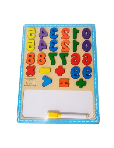 Juego De Encastre En Madera Interactivo Numeros Tablero
