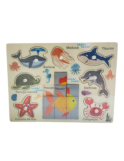 Juego Madera Rompecabeza Encastre Aprendizaje Logico Puzzle