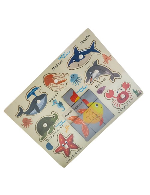 Juego Madera Rompecabeza Encastre Aprendizaje Logico Puzzle