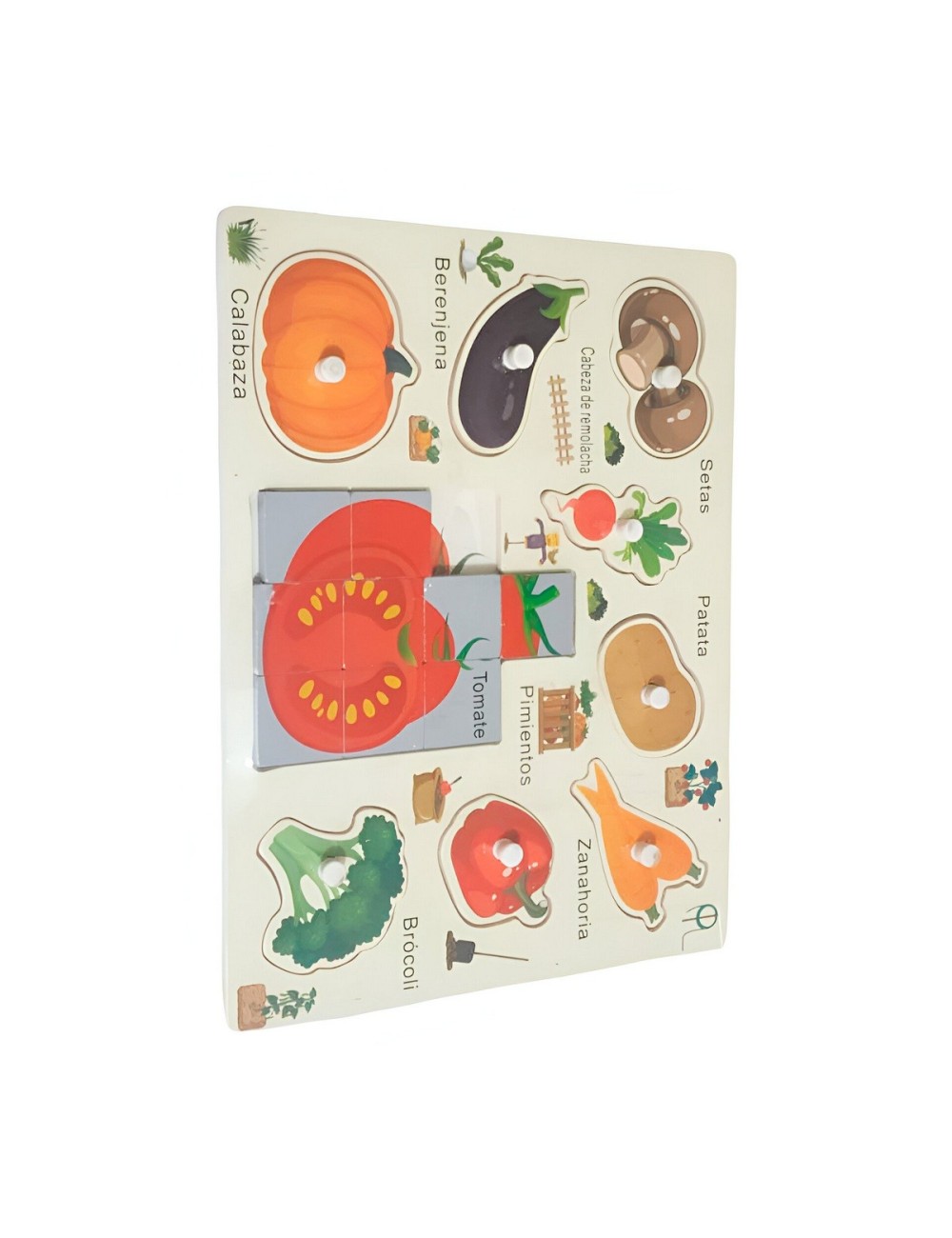 Juego Madera Rompecabeza Encastre Aprendizaje Logico Puzzle