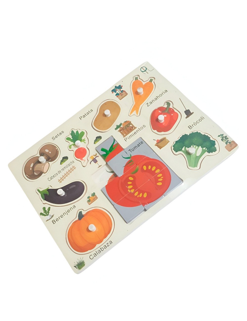 Juego Madera Rompecabeza Encastre Aprendizaje Logico Puzzle