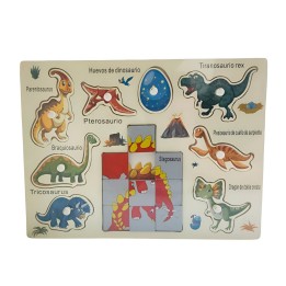 Juego Madera Rompecabeza Encastre Aprendizaje Logico Puzzle