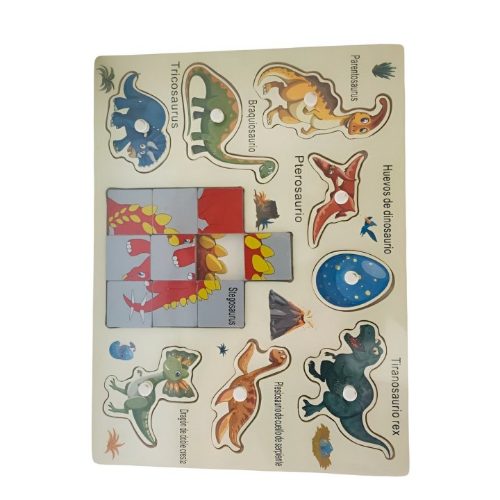 Juego Madera Rompecabeza Encastre Aprendizaje Logico Puzzle