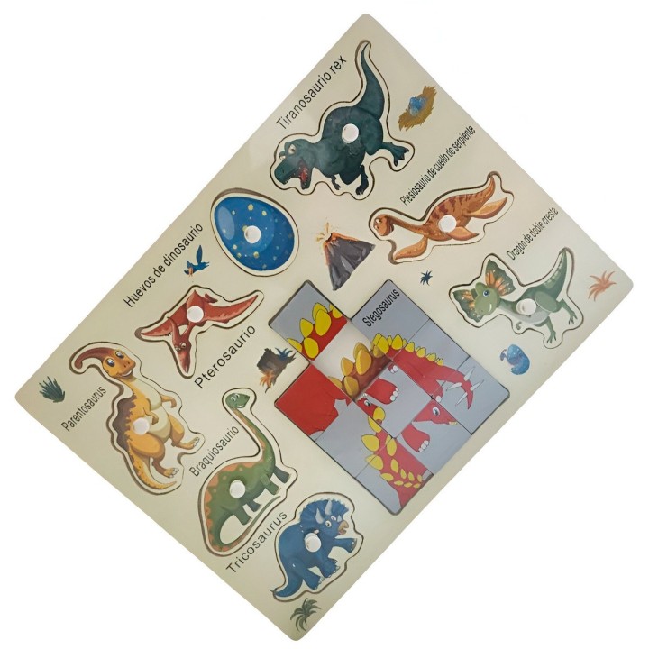 Juego Madera Rompecabeza Encastre Aprendizaje Logico Puzzle