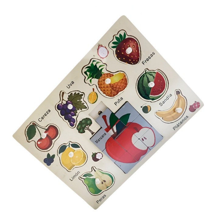 Juego Madera Rompecabeza Encastre Aprendizaje Logico Puzzle