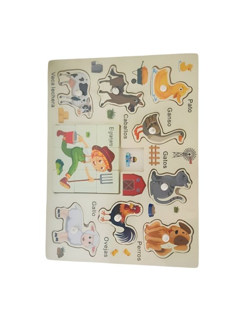 Juego Madera Rompecabeza Encastre Aprendizaje Logico Puzzle