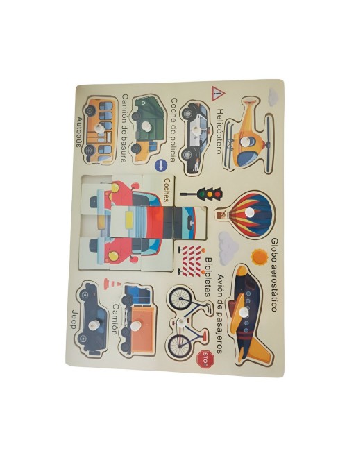 Juego Madera Rompecabeza Encastre Aprendizaje Logico Puzzle