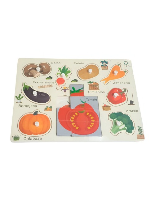 Juego Madera Rompecabeza Encastre Aprendizaje Logico Puzzle