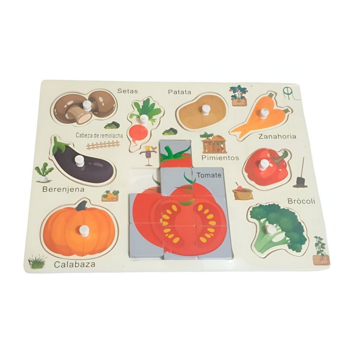 Juego Madera Rompecabeza Encastre Aprendizaje Logico Puzzle