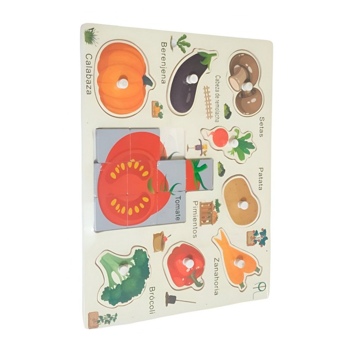 Juego Madera Rompecabeza Encastre Aprendizaje Logico Puzzle