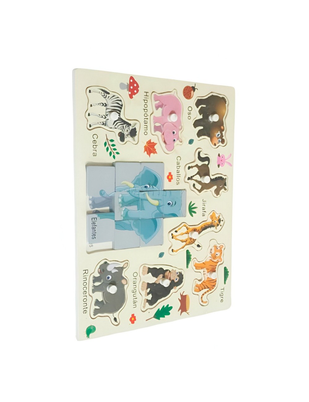 Juego Madera Rompecabeza Encastre Aprendizaje Logico Puzzle