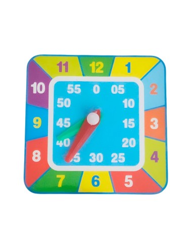 Juego Encastre Numeros Figuras Reloj Didactico Aprendizaje