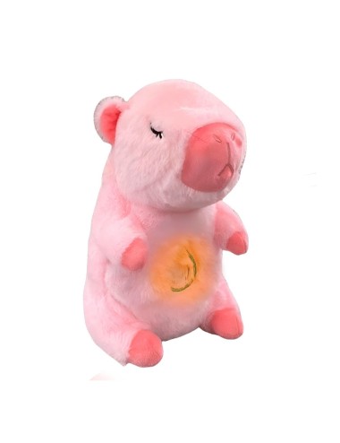 Capibara Peluche Que Respira Sonido Luz Unisex + Bateria